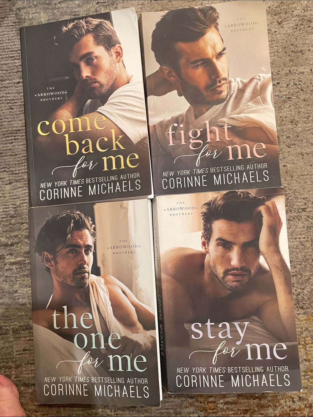 Corinne Michaels "For Me" 4-Book Set - Come Back, Fight, The One, Stay